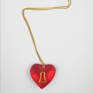 Alexis Bittar Lucite Heart Necklace
